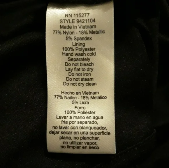 Ignite Evening Dress Size 20W Gray and Black Sparkly Geometric Pattern - Picture 5 of 7